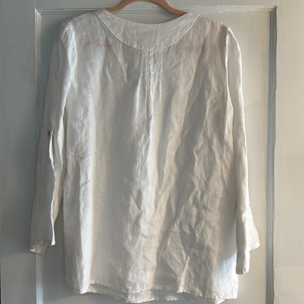 Carla Conti Made in Italy 100% linen top - Picture 7 of 7